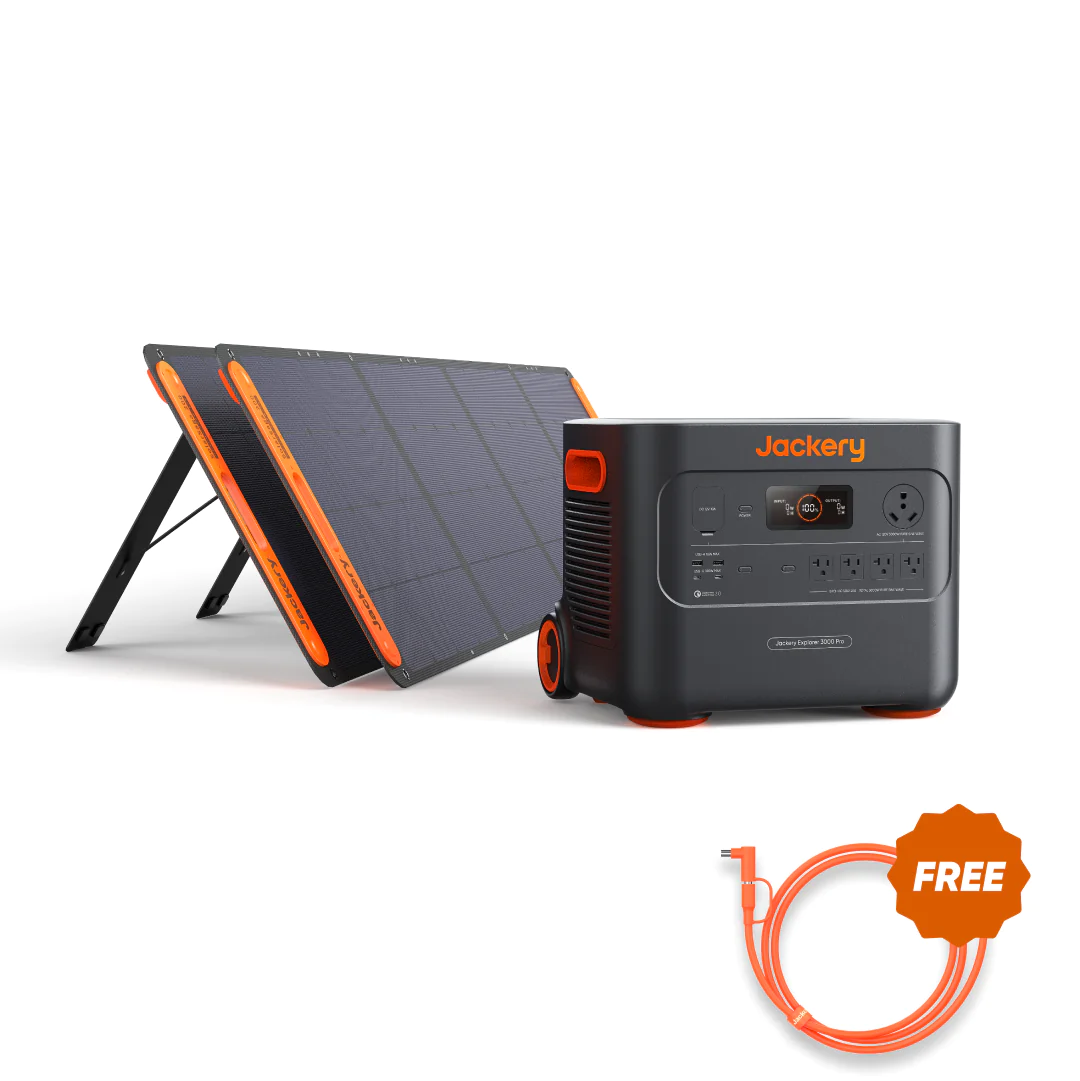 Solar Generator 3000 Pro + 2x SolarSaga 200W Solar Panel